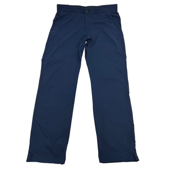 Under Armour The Showdown Golf Pants Men's 36x34 Navy Blue Performance - Picture 1 of 8